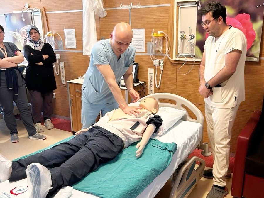 MUSTAFAKEMALPAŞA DEVLET HASTANESİ’NDE MAVİ KOD TATBİKATI